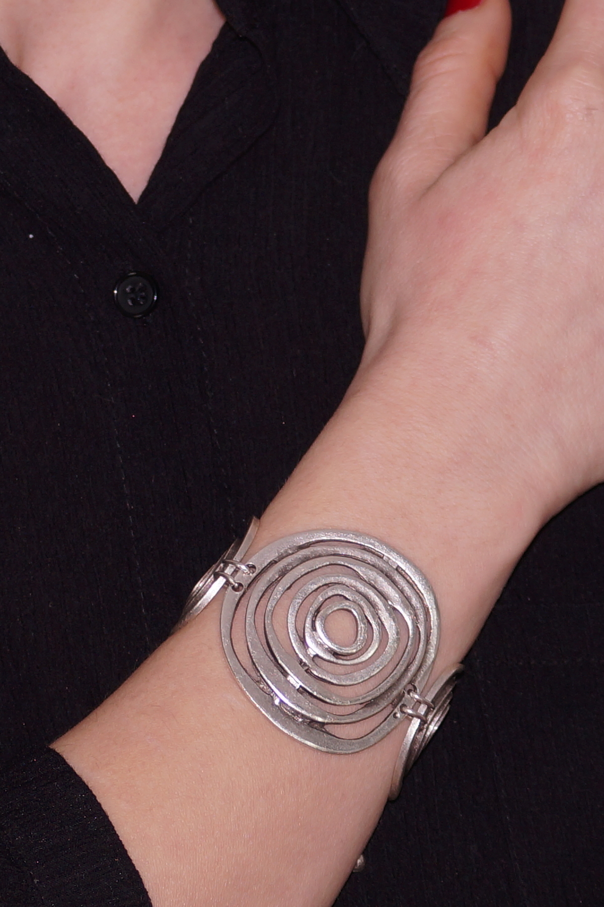 Celtic Style Silver Plated Bracelet