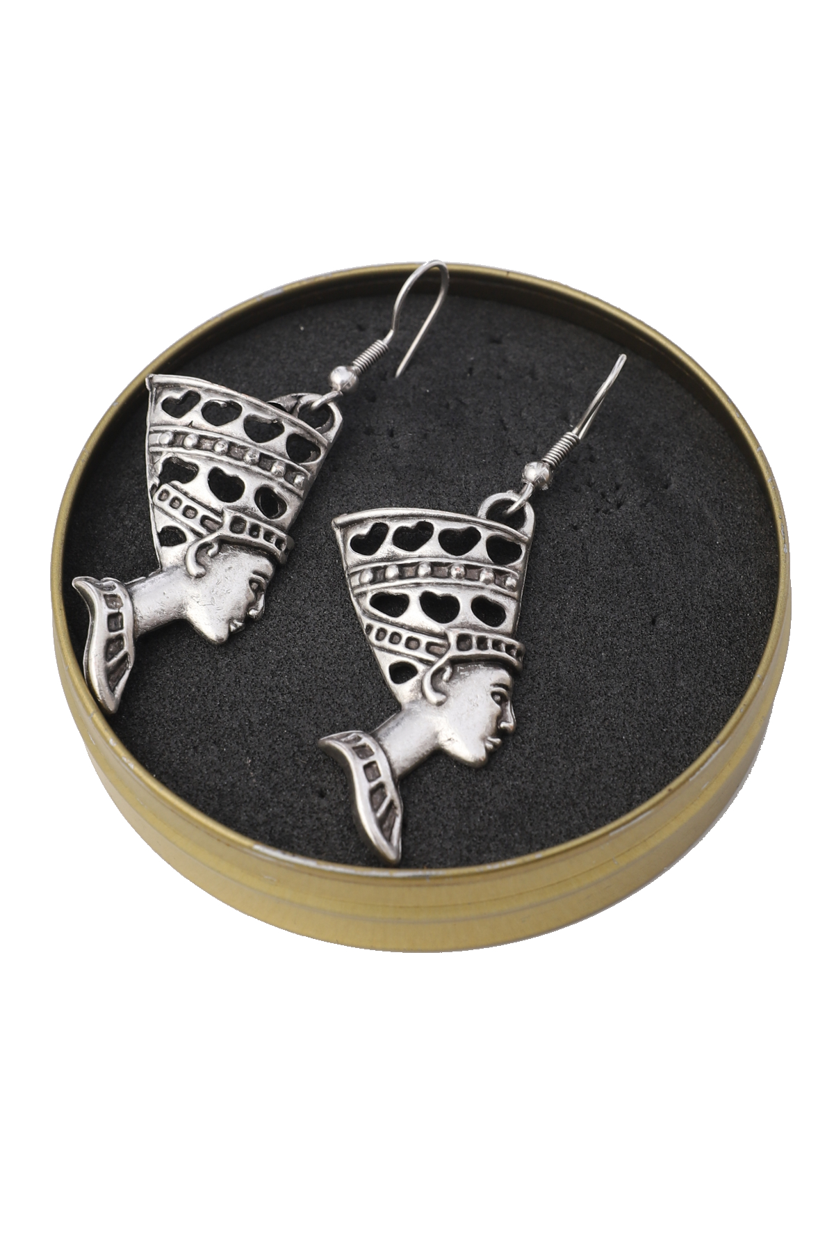 Nefertiti Silver Plated Earrings