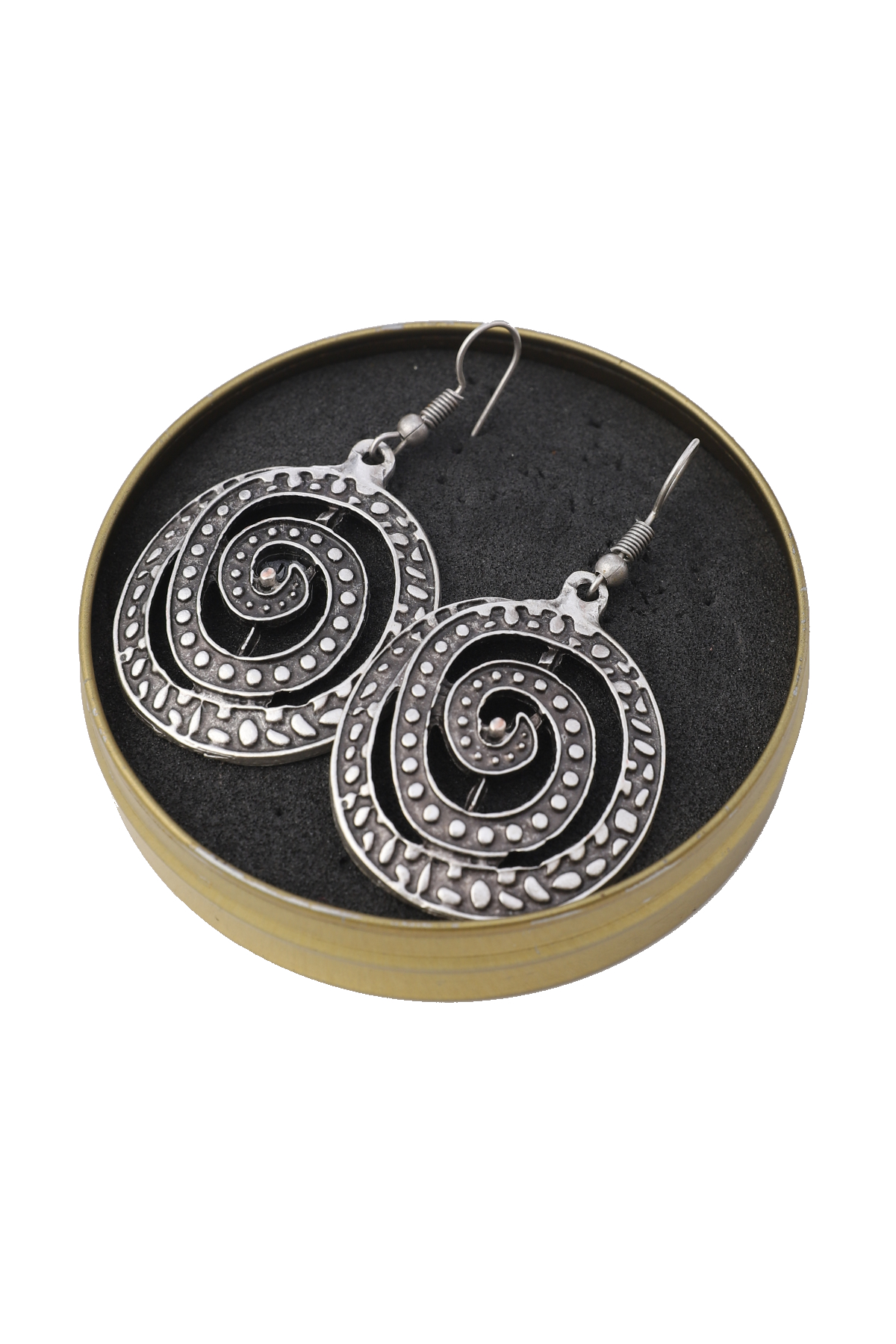 Fossil Style Silver Plated Earrings