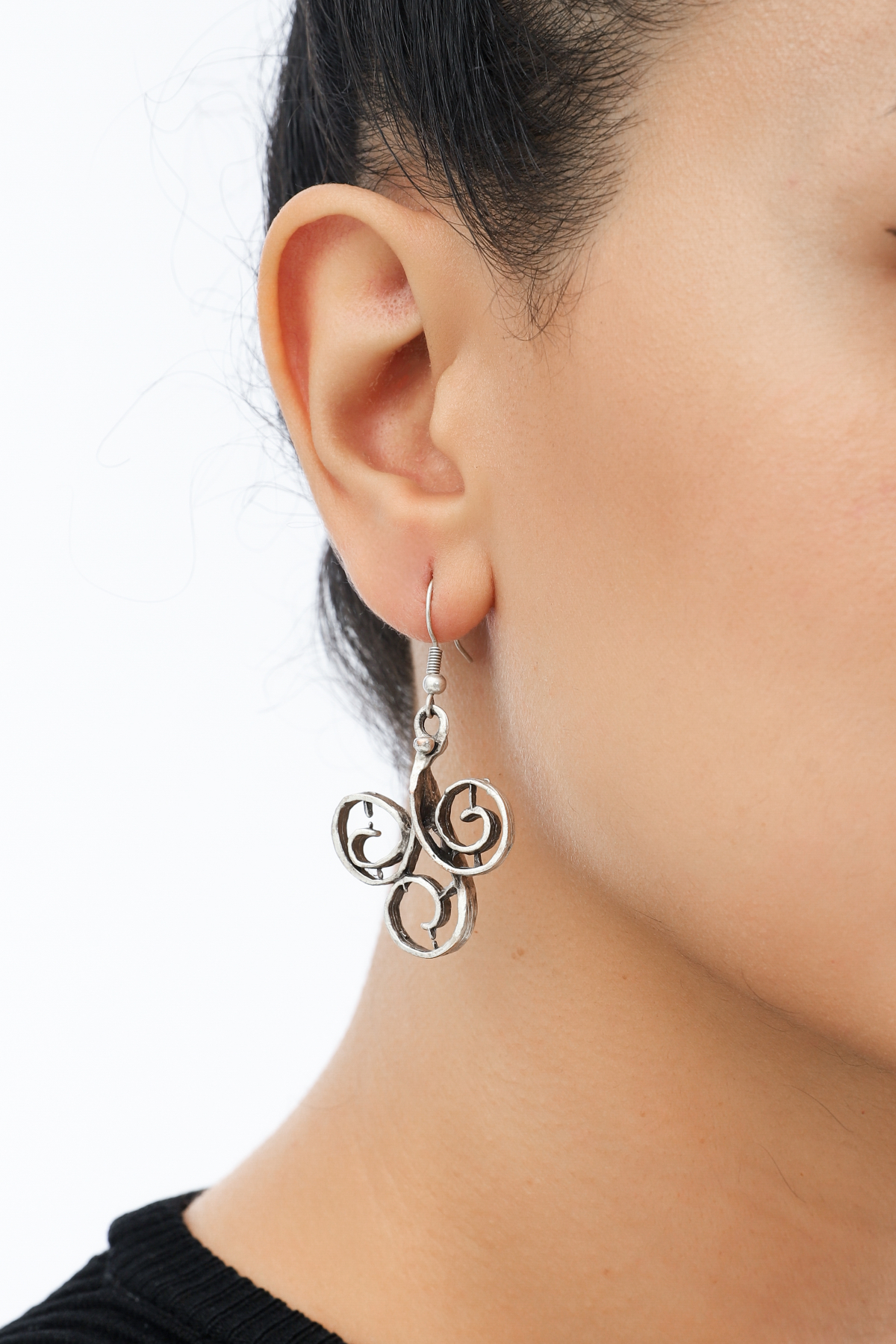 Triskele Silver Plated Earrings