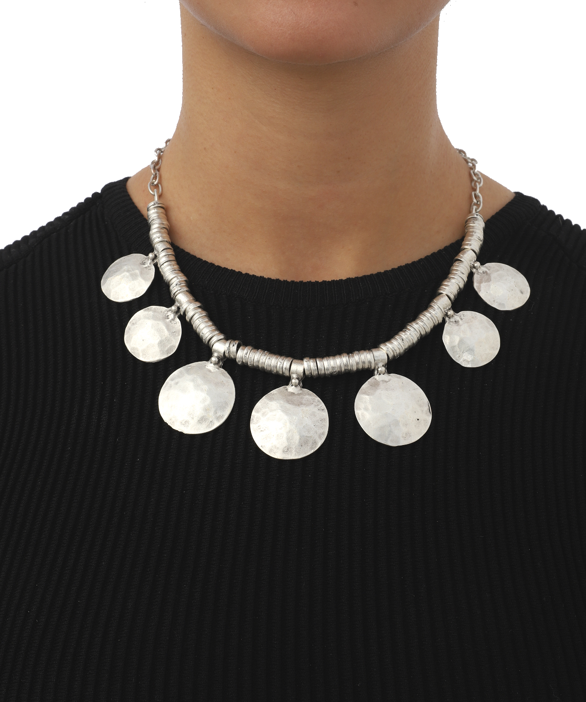 oma Style Antique Silver Plated Necklace