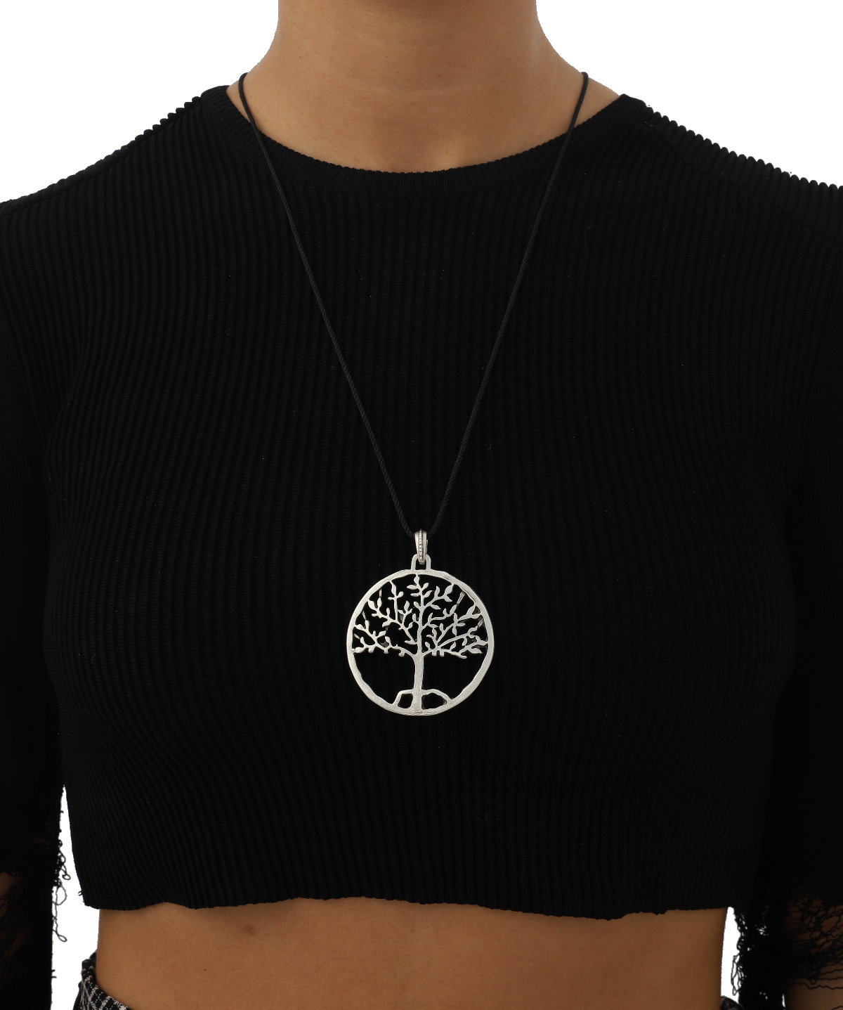 Tree of Life Silver Plated Long Necklace