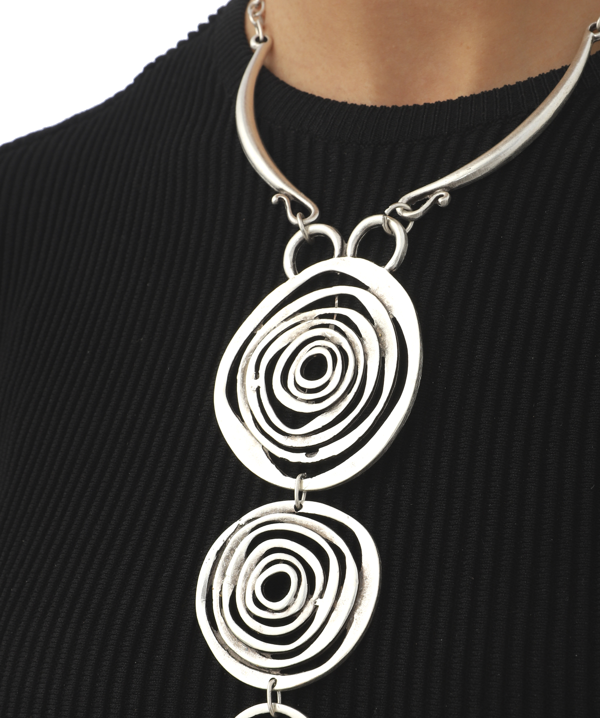 Elt Style Trilogy Silver Plated Necklace