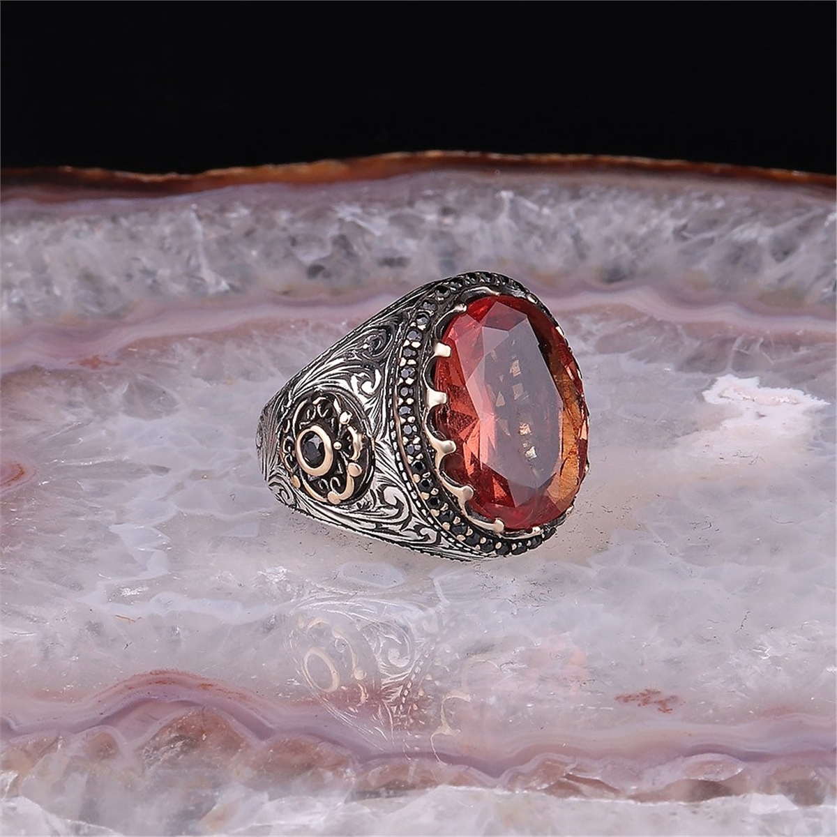 Zultanite Stone 925 Sterling Silver Men's Ring
