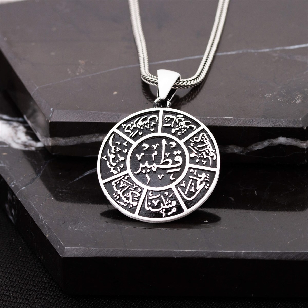 Silver Companions Kehf Kıtmir Men's Necklace