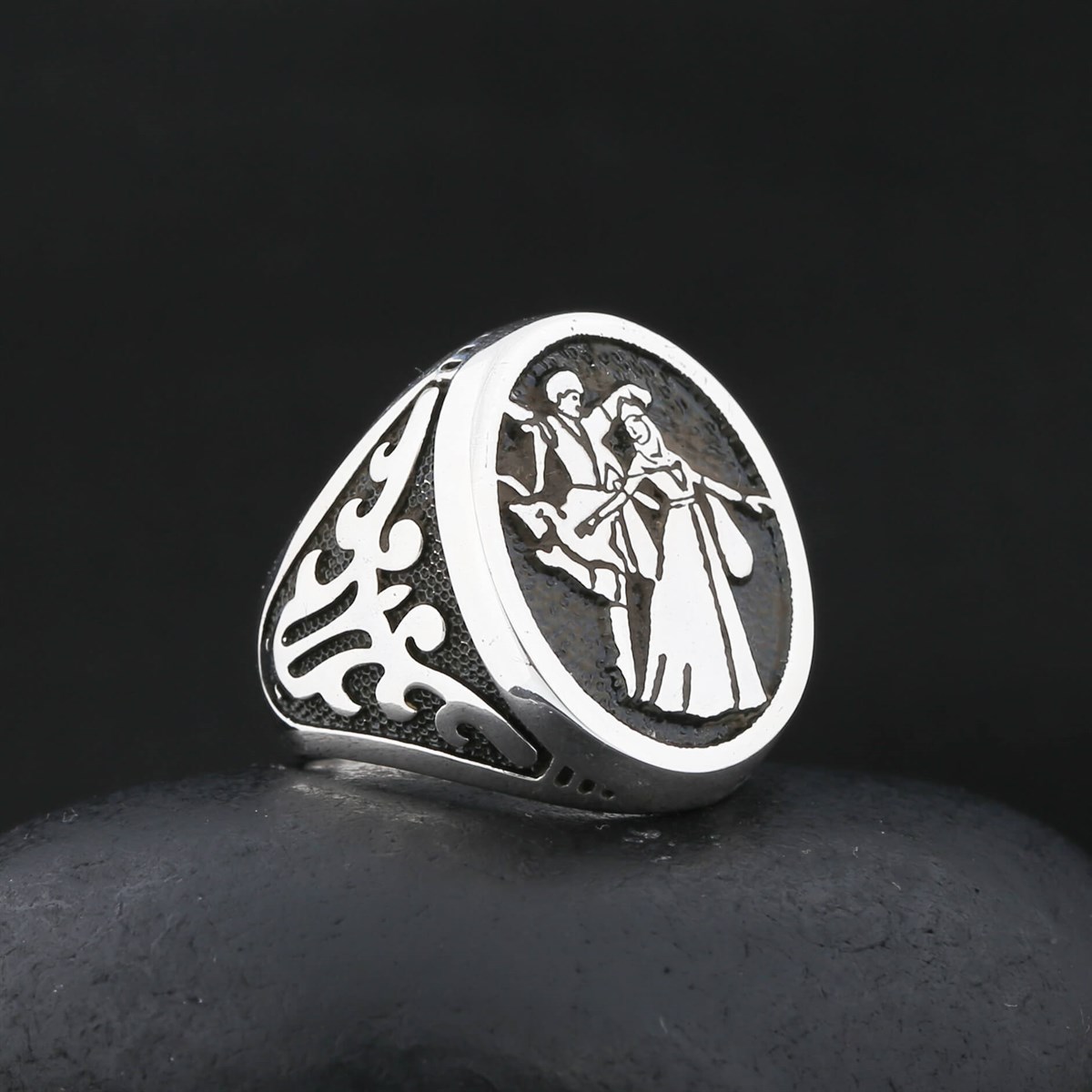 Circassian Silver Men's Ring