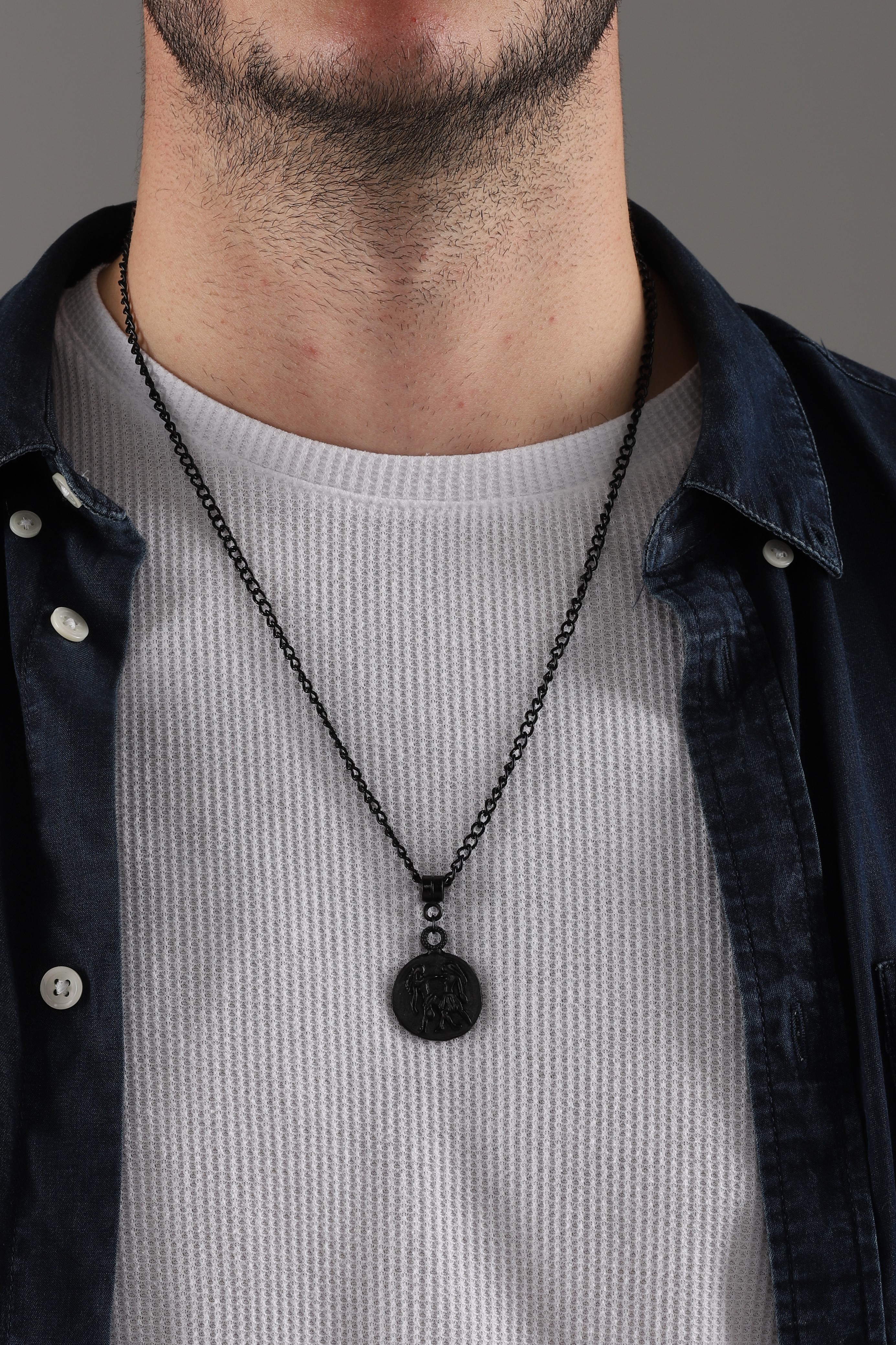 BLACK PLATED  NECKLACE