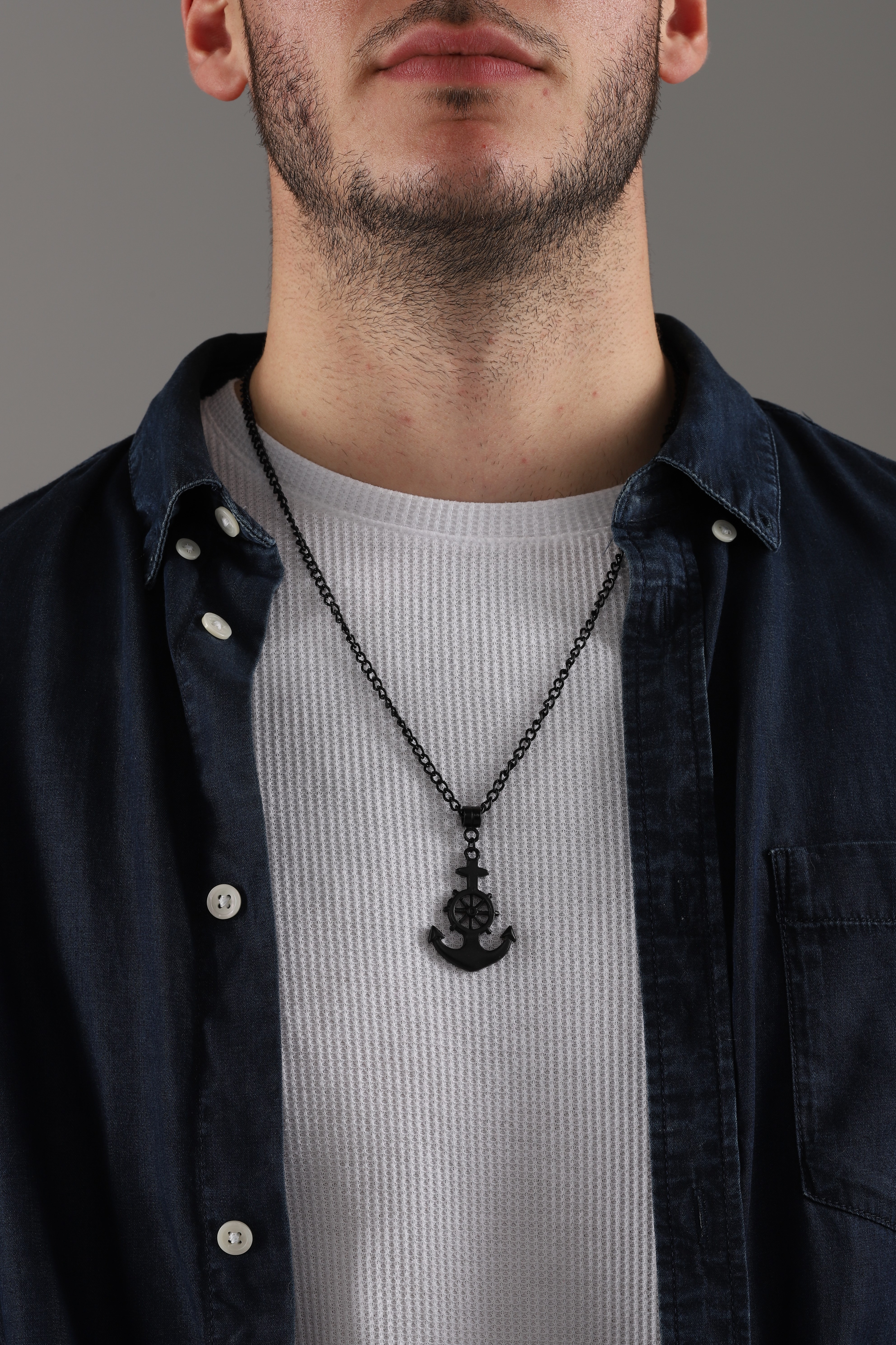 BLACK PLATED  NECKLACE