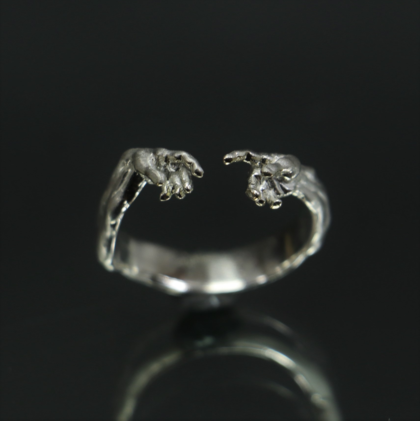 Creation of Adam 925 Sterling Silver Ring