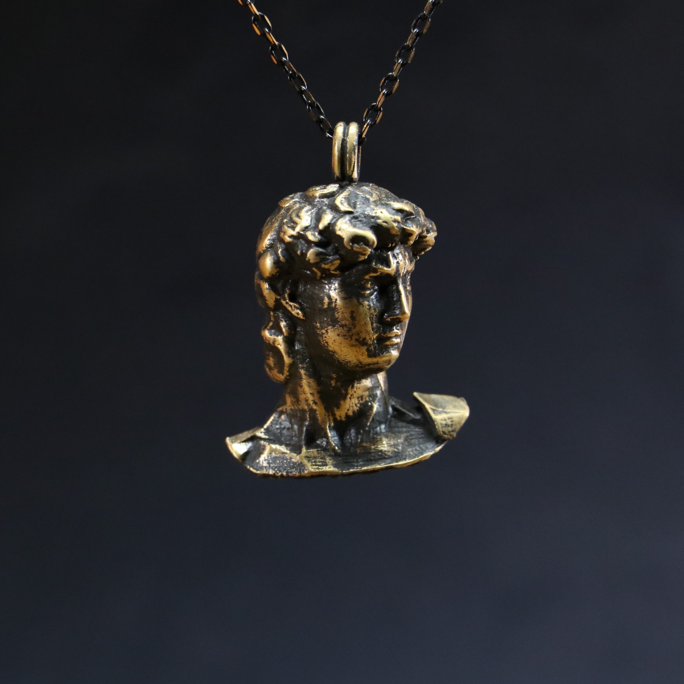David Michelangelo Bust Necklace