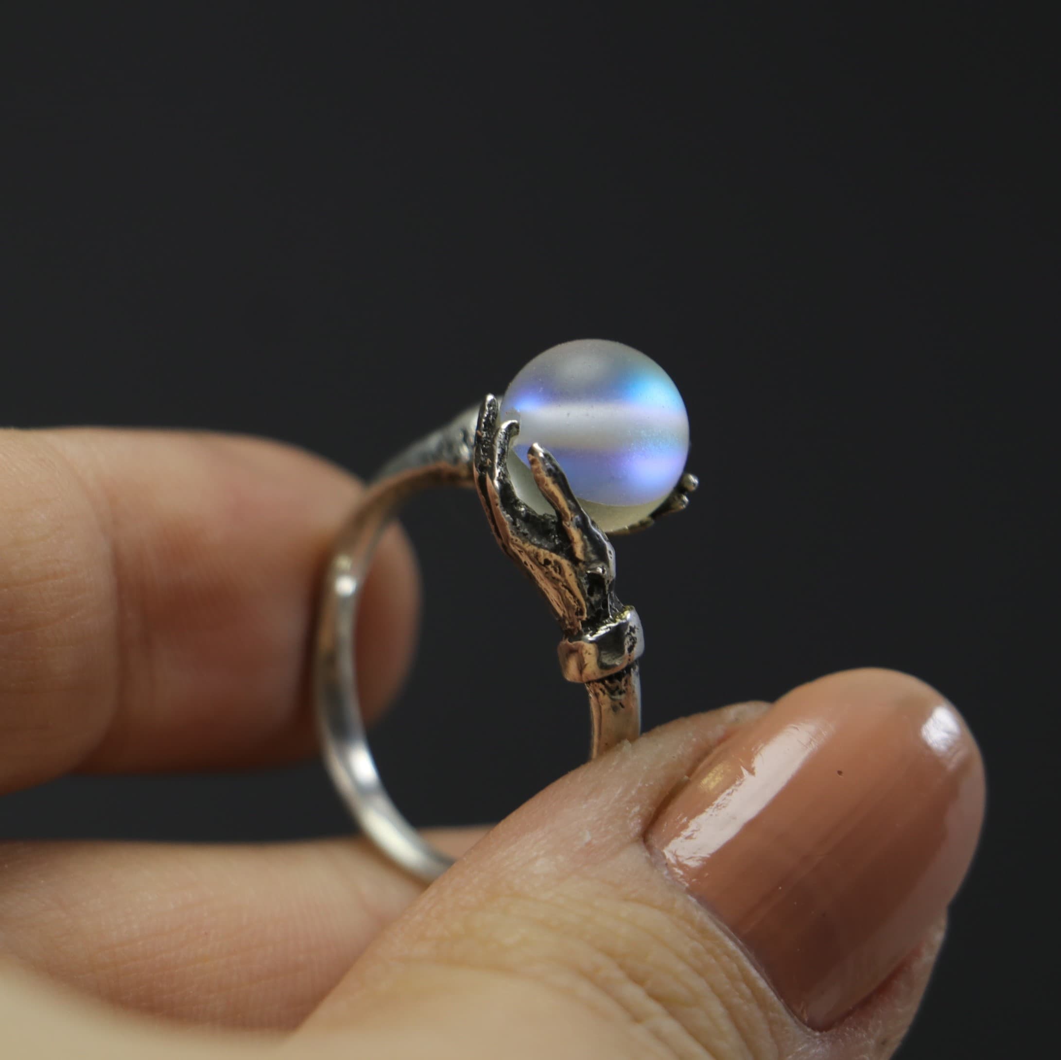 Secrets of the Universe Aqua Zircon 925 Sterling Silver Ring