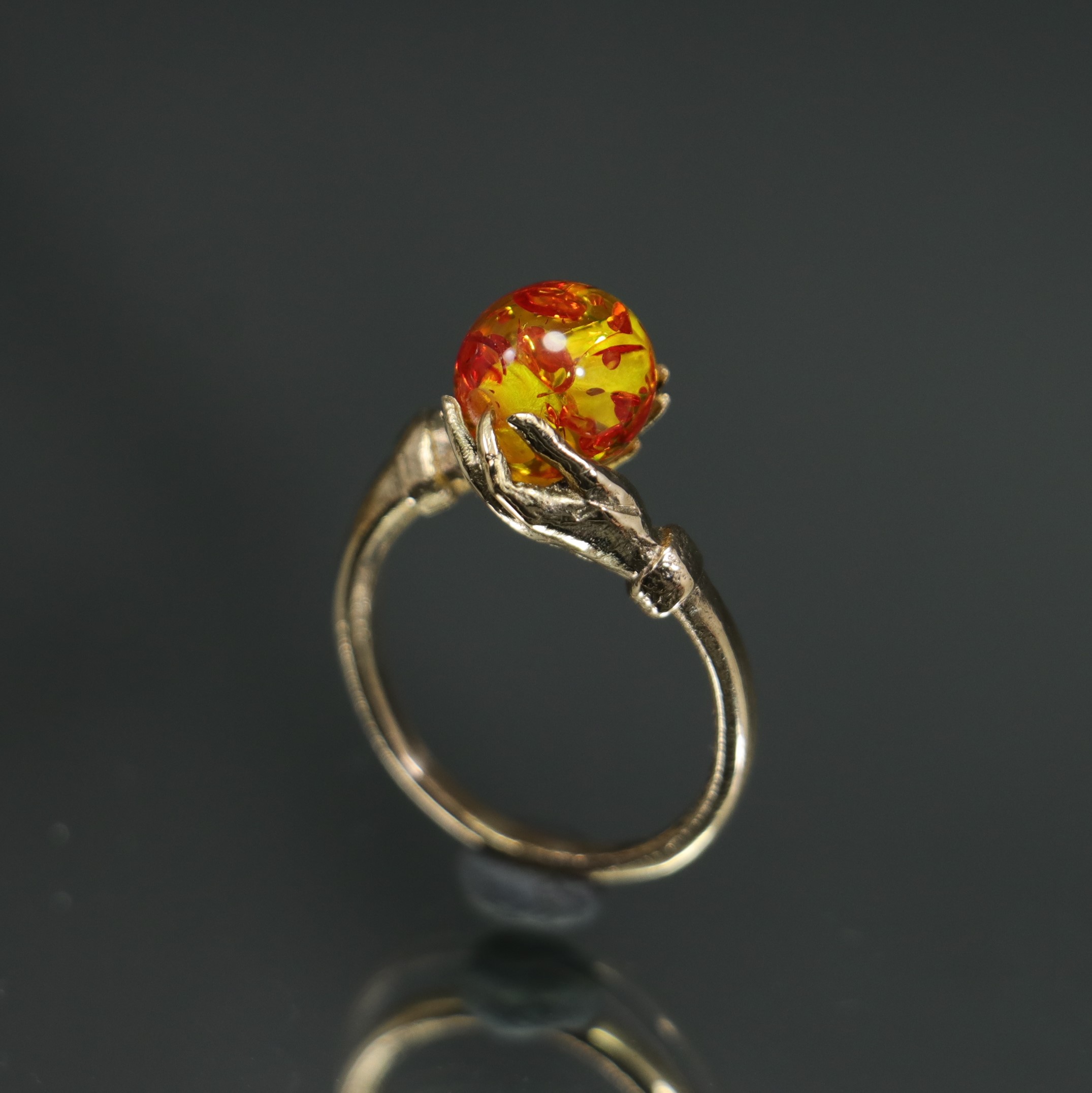 Secrets of the Universe Amber Stone Ring