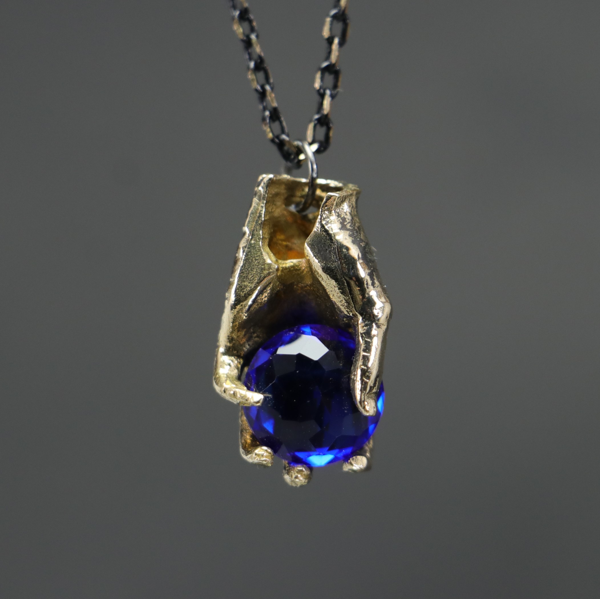 Single Hand Lab. Sapphire ( Freedom ) Necklace