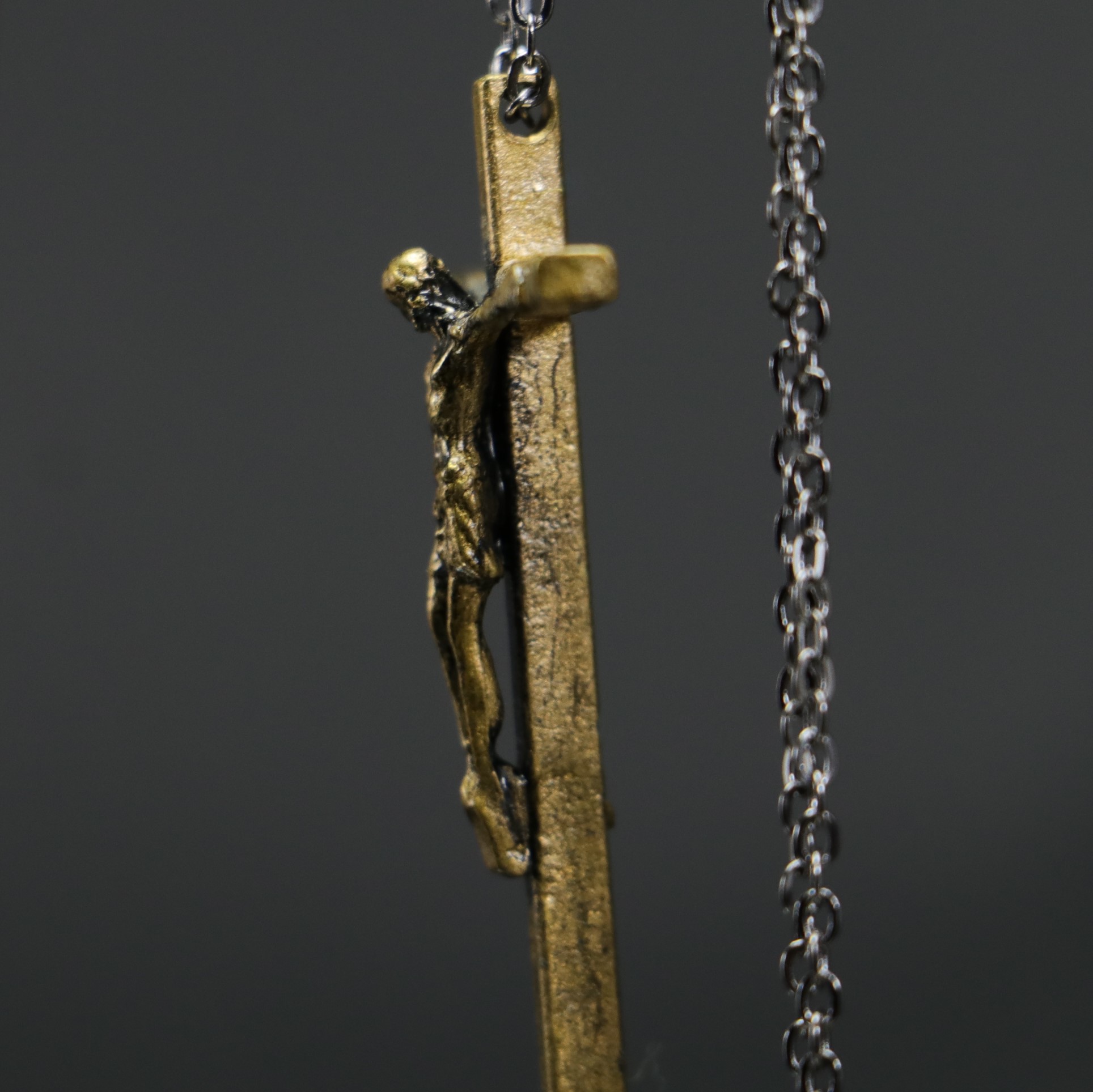 Handmade Antique Jesus Cross Necklace ( Jesus )