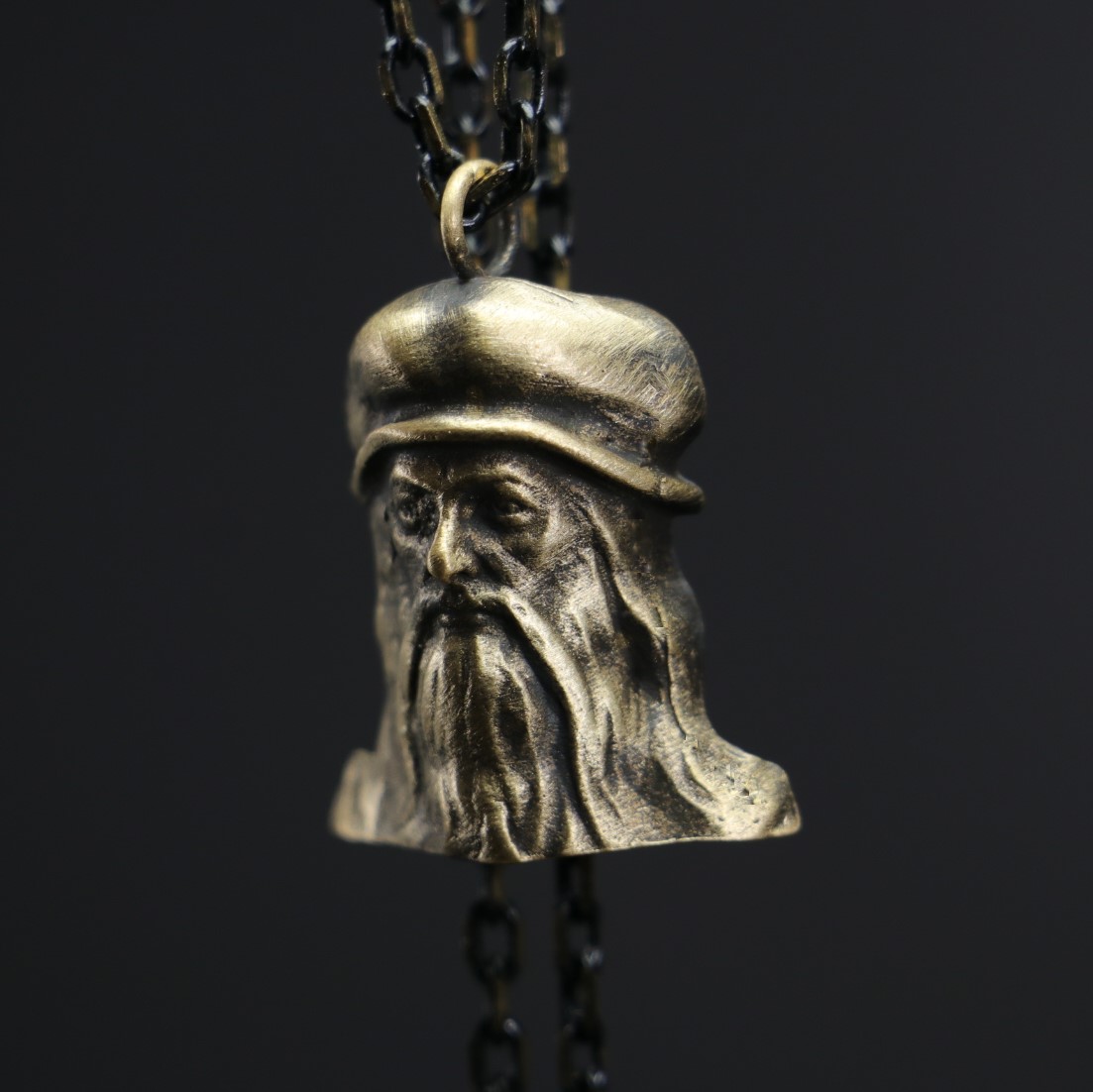 Leonardo Da Vinci Bust Necklace