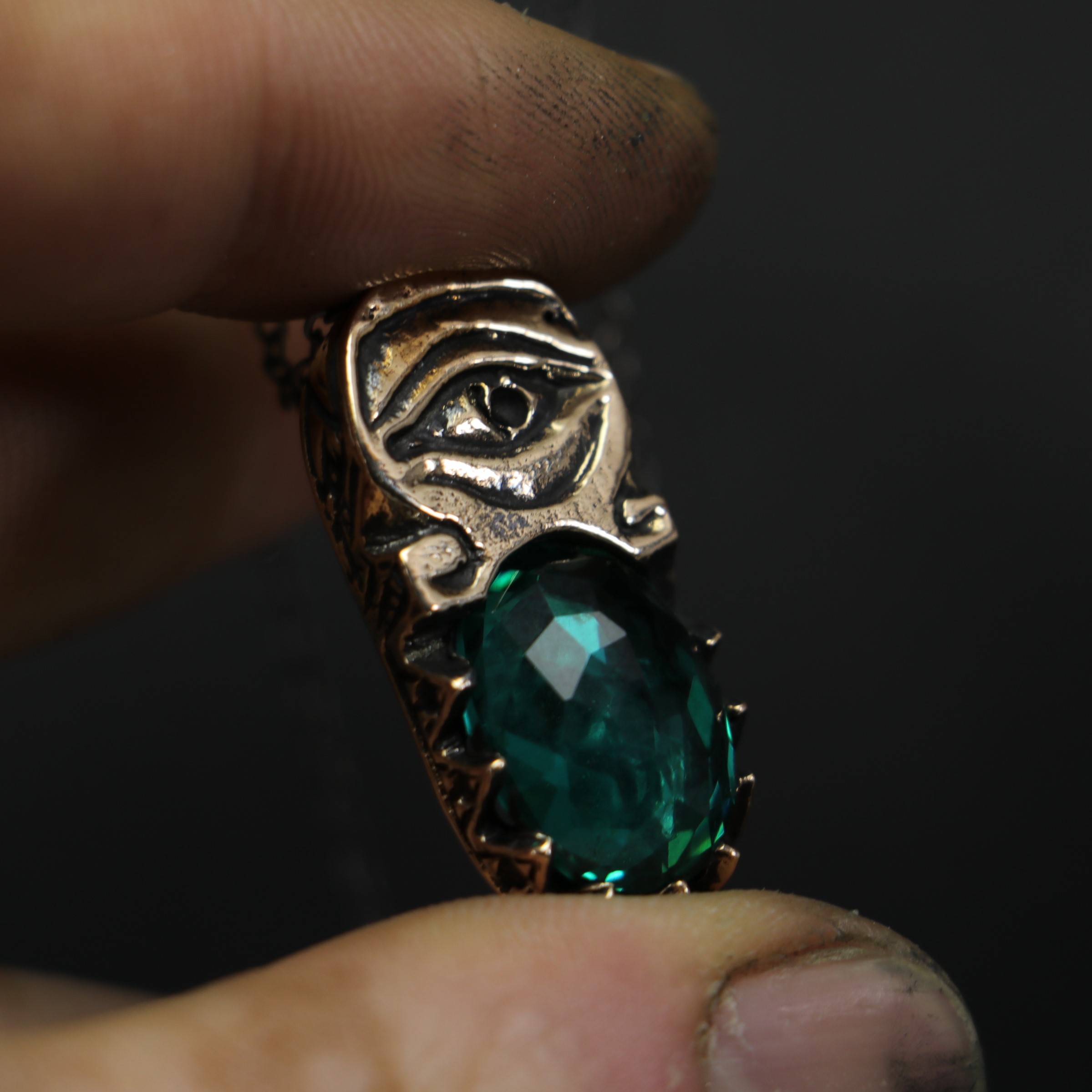 Eye of Ra Jade Necklace