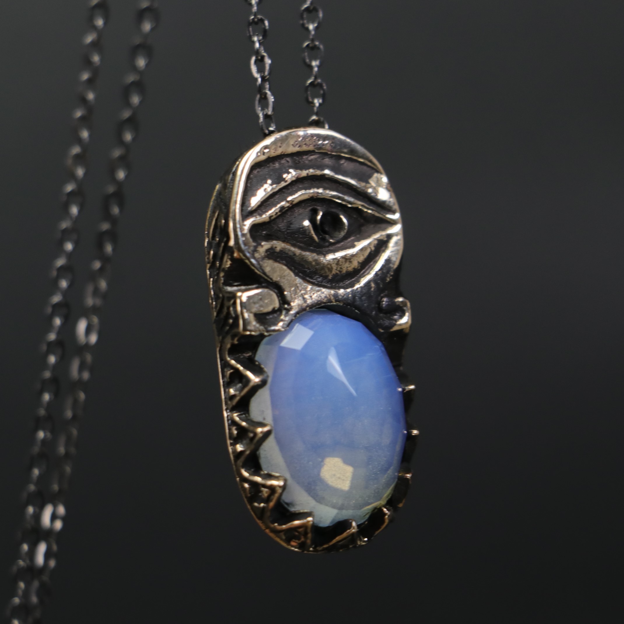 Eye of Ra Zircon Stone Necklace