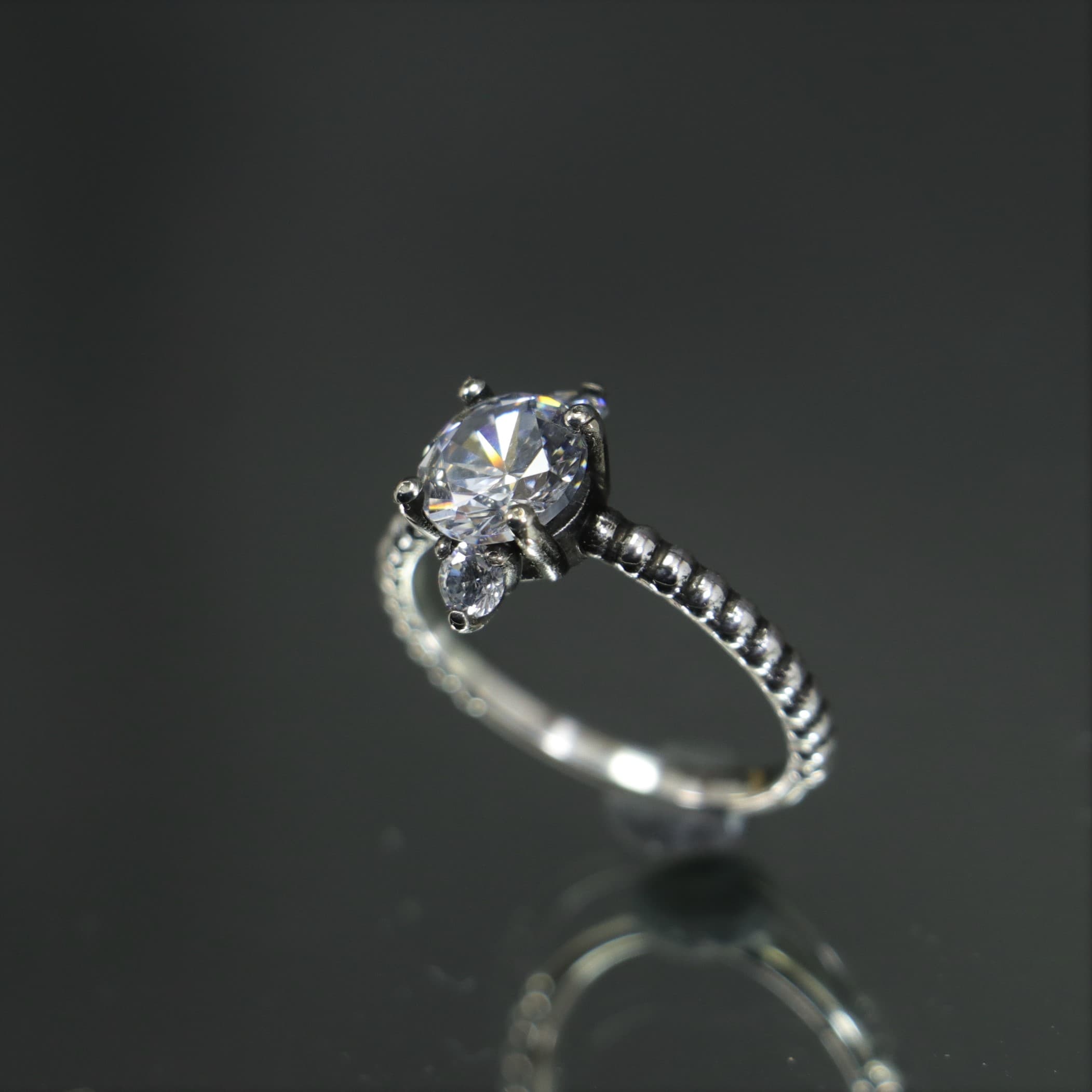 Handmade 925 Sterling Silver Swarovski Ring